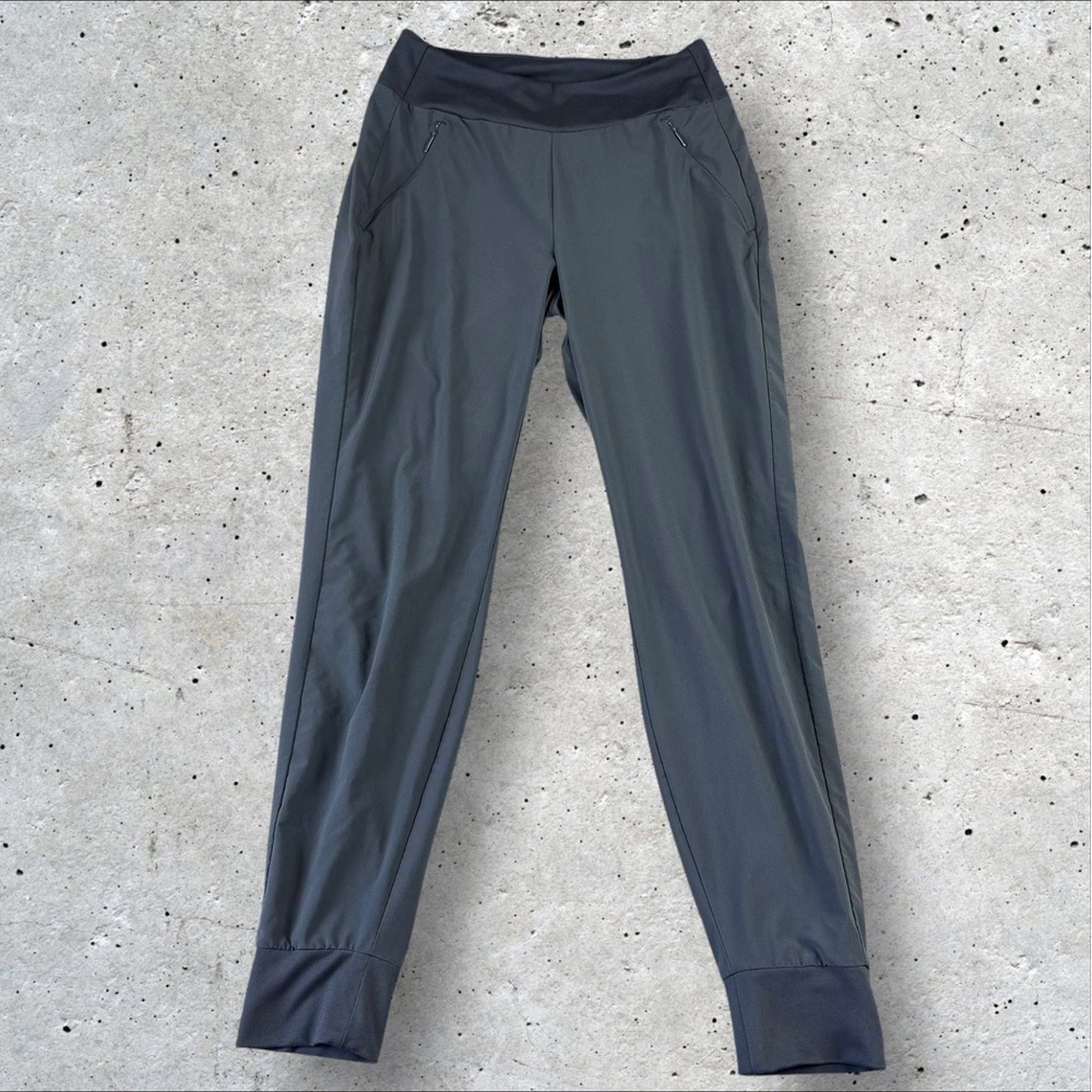 Athleta "Soho" Jogger 777555 Women's Gray Size 2 Flap Pockets EUC
